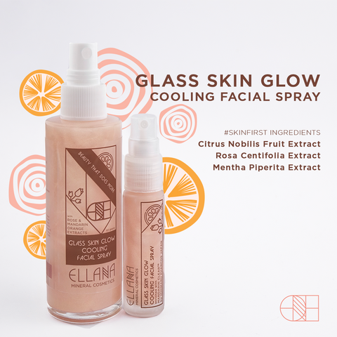 Ellana Mineral Cosmetics - Glass Skin Glow Cooling Facial Spray