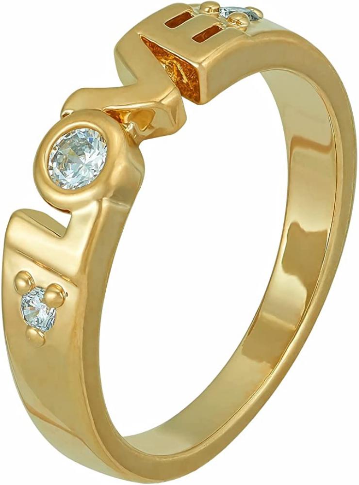 Gold Plated Cubic Zirconia Ring