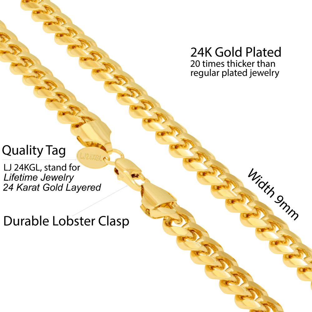 9mm Cuban Link Chain (Round) | Lifetime Jewelry