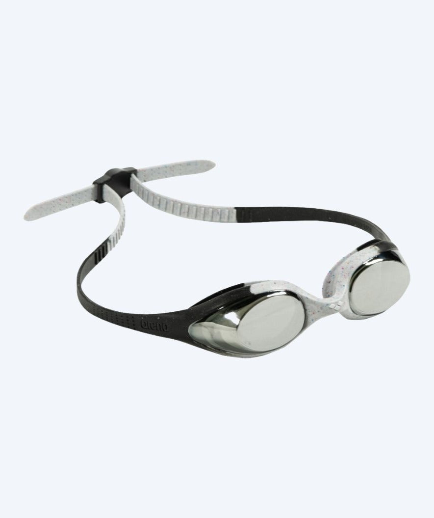 Arena svømmebriller til børn (6-12) – Spider – Sort/grå (Mirror linse)