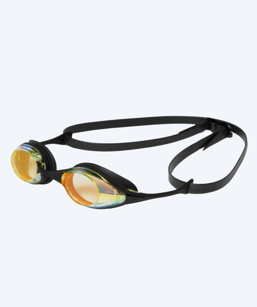 Arena svømmebriller – Cobra SWIPE Mirror – Sort/gul