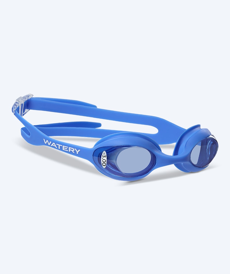 Watery nærsynede svømmebriller med styrke til børn - (-1,0) til (-4,0) - Matira - Blå (blå)