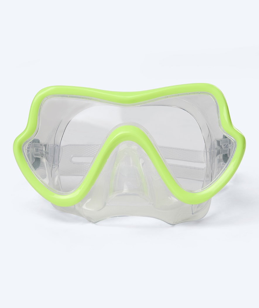 Watery dykkermaske til junior - Trigger - Gul/klar