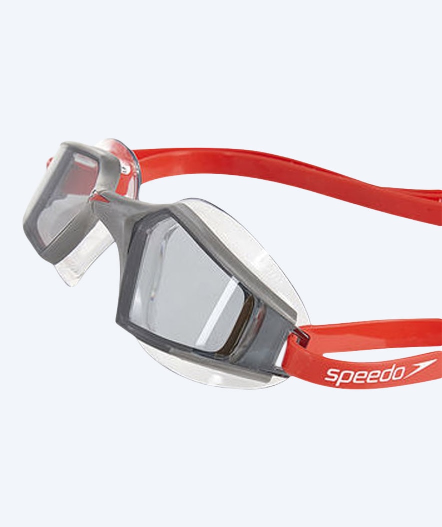 #3 - Speedo åbent vand svømmebriller - AquaPulse Max 2 - Sort/rød