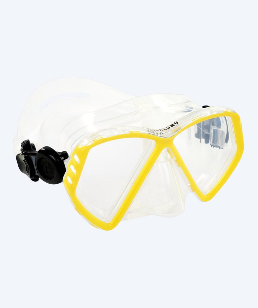 Aqualung dykkermaske til børn (4-12) - Cub - Klar/gul