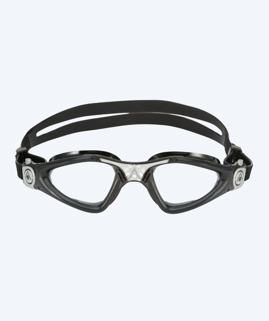 Aquasphere motions dykkerbriller - Kayenne - Sort/sølv (klar linse)
