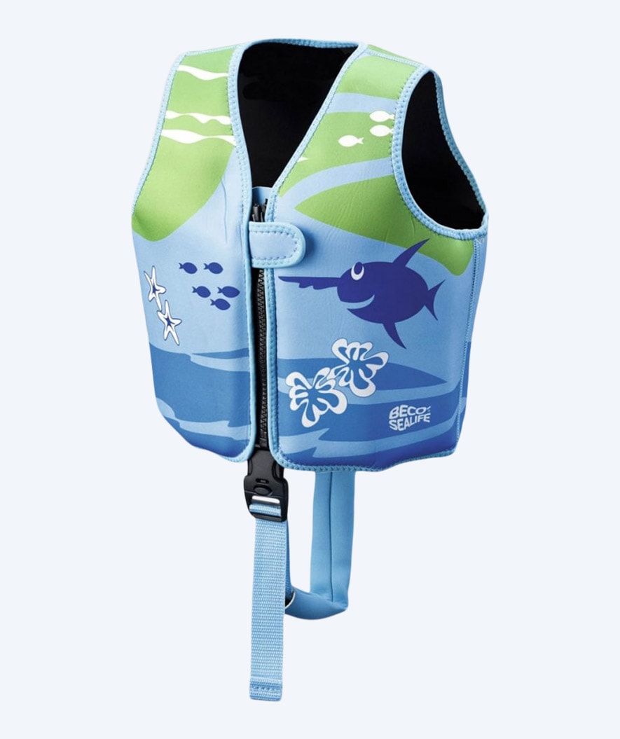 10: Beco svømmevest til børn (1-6 år) - Sealife - Lyseblå/grøn