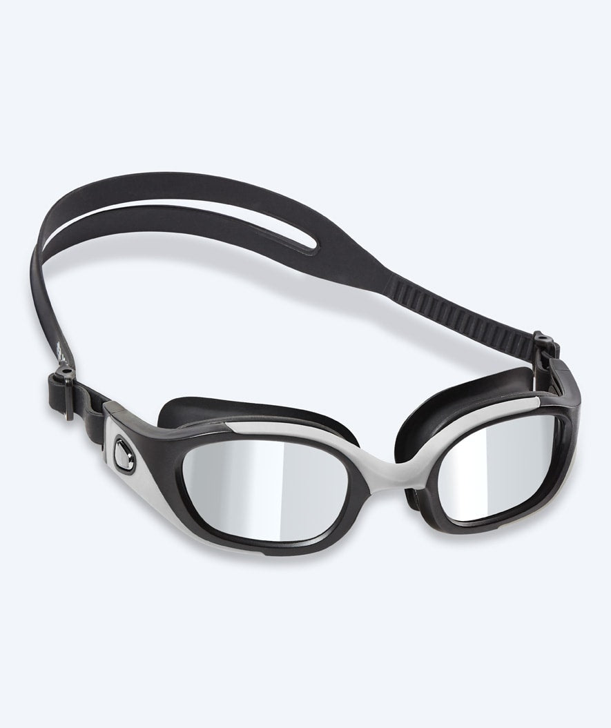 Billede af Watery motions dykkerbriller - Clyde Mirror - Grå/sølv - Motions svømmebriller - Mirror linse