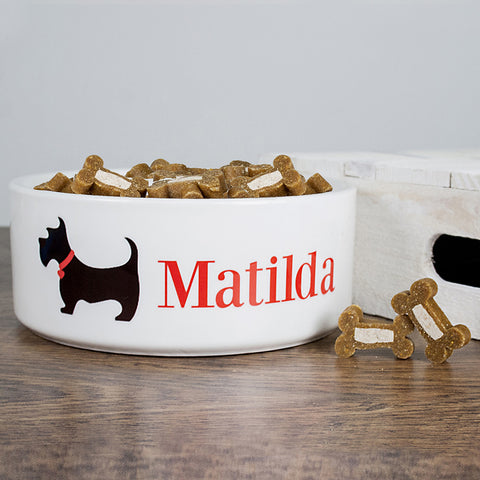 personalised dog food bowl