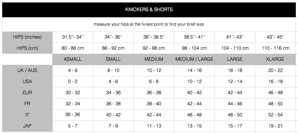 Size Guide – Luva Huva