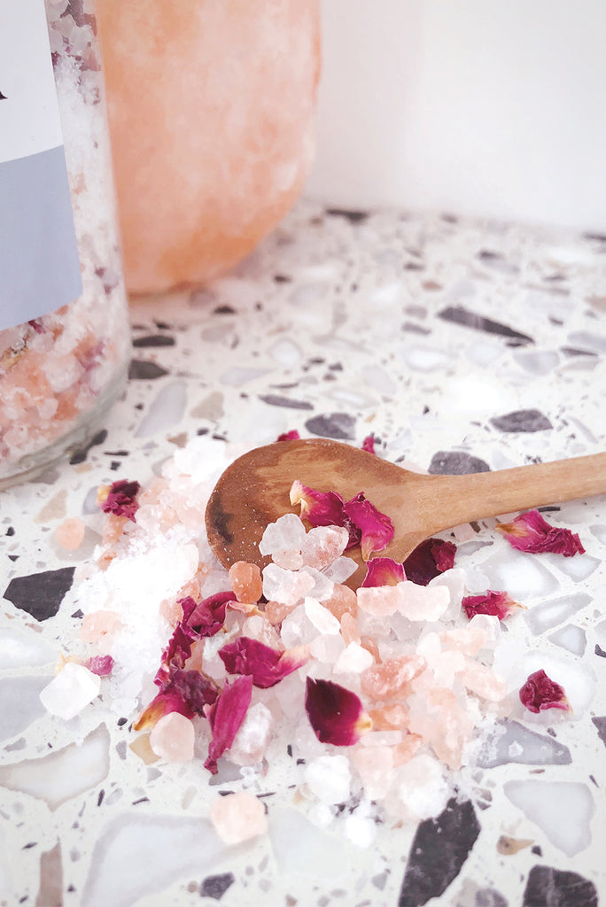 lavender and rose bath salts