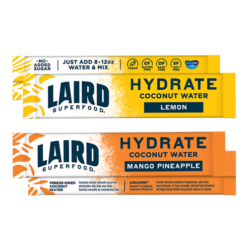 Hydrate Coconut Water. Laird Superfood. Just Add 8-12 oz water & mix.
