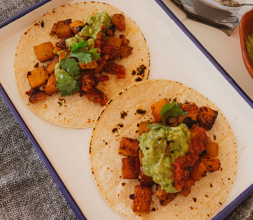 Butternut Squash Pumpkin Spice Tacos