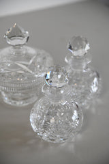 Pair large scent bottles & pot