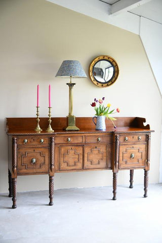 Large Mahogany Breakfront Sideboard