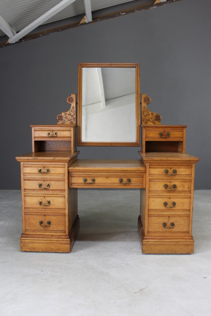 Antique Edwards & Roberts Ash Dressing Table