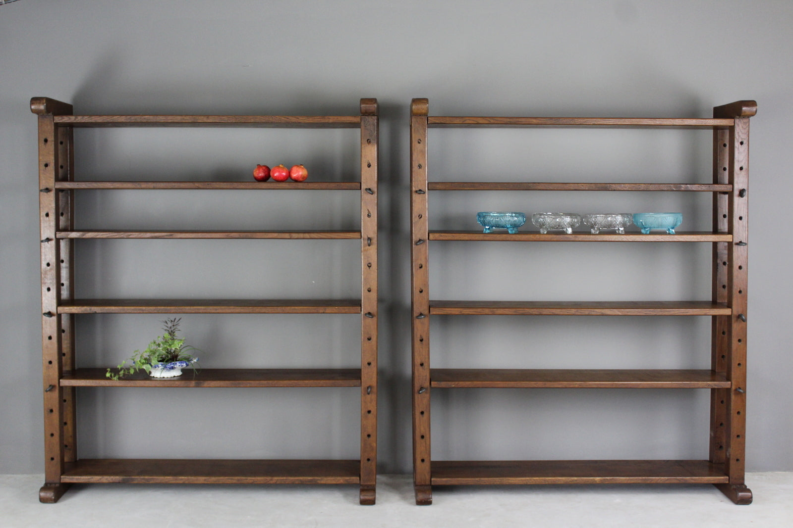 Large Oak Bookcase Shelves