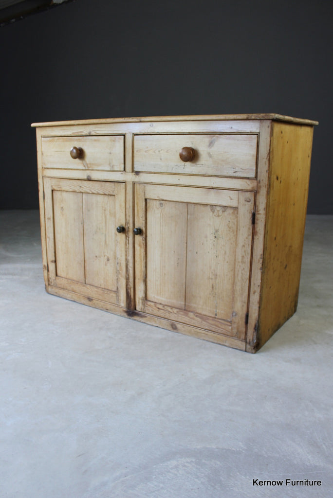 Antique Rustic Pine Dresser Base