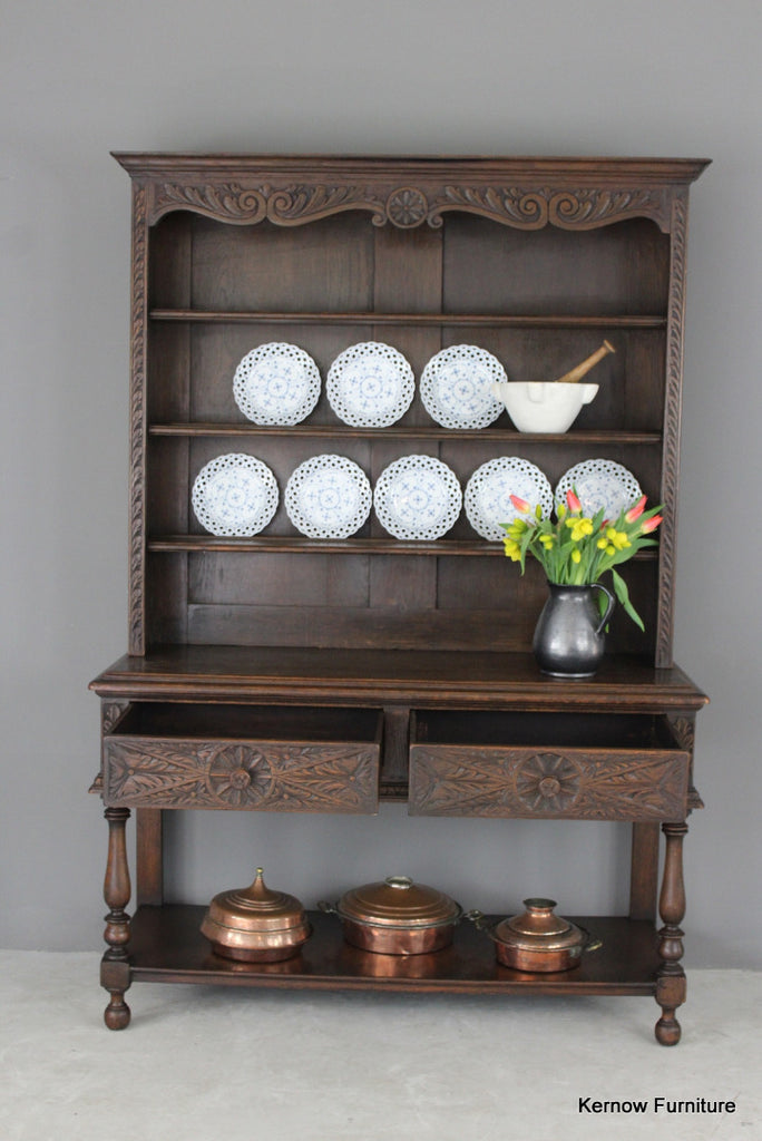 Victorian Style Dark Oak Dresser