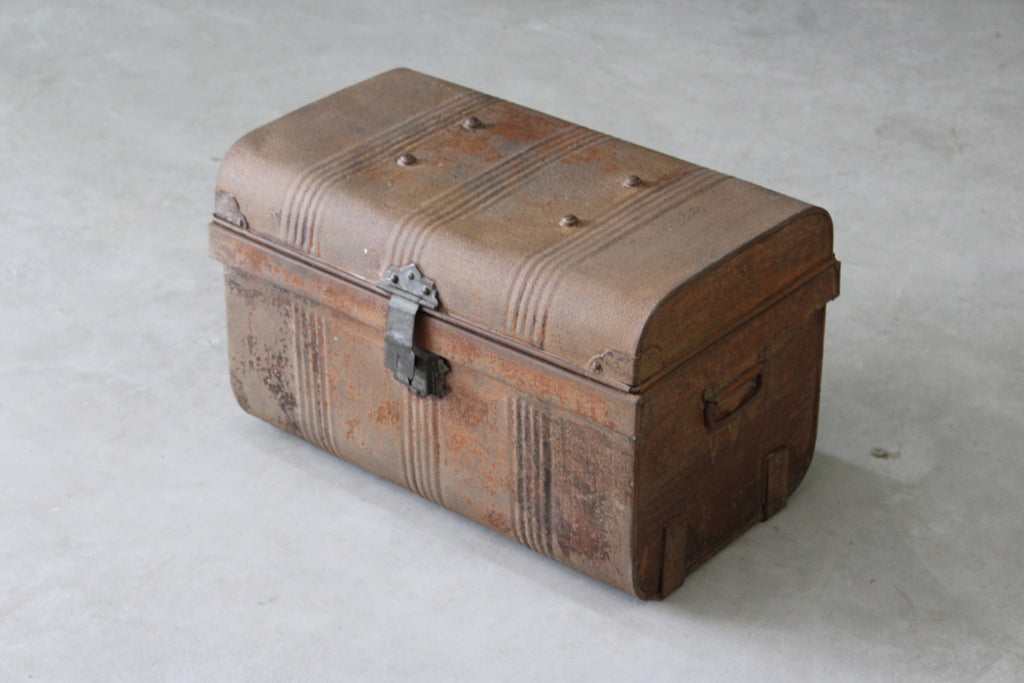 vintage metal suitcase