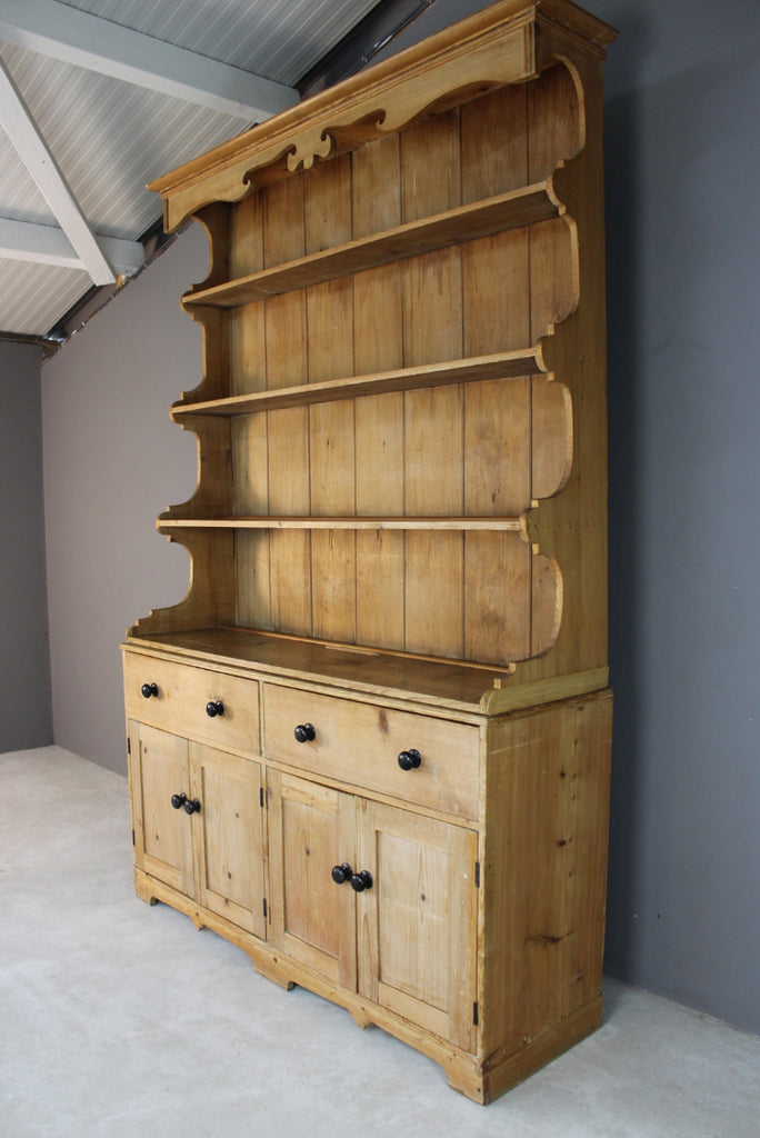 Large Rustic Pine Kitchen Dresser