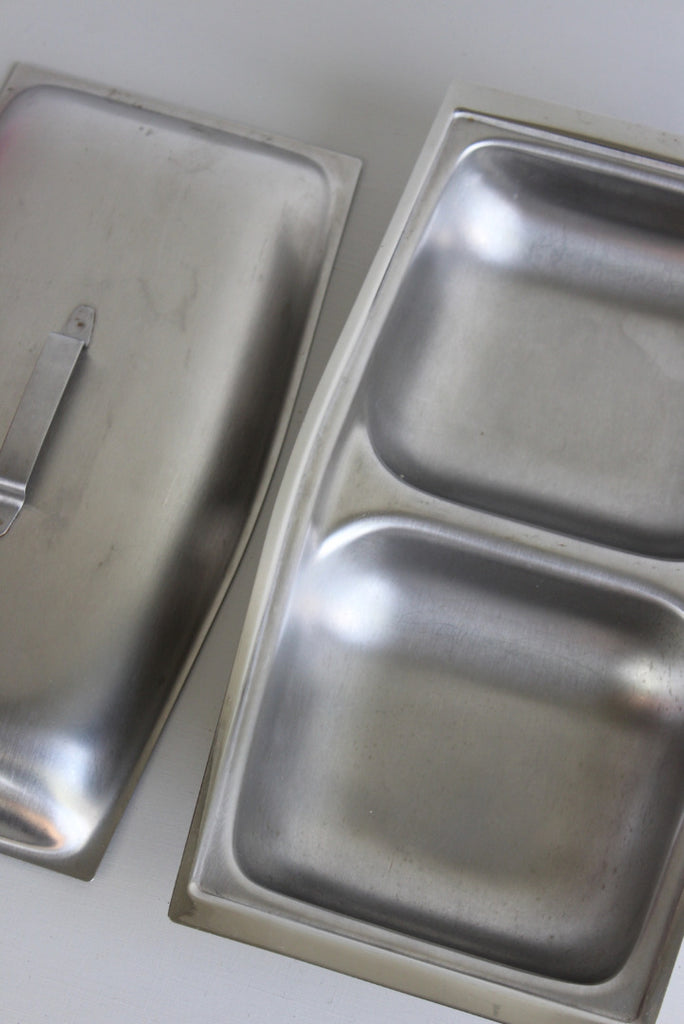Retro Brushed Steel Serving Dish & Lid – Kernow Furniture