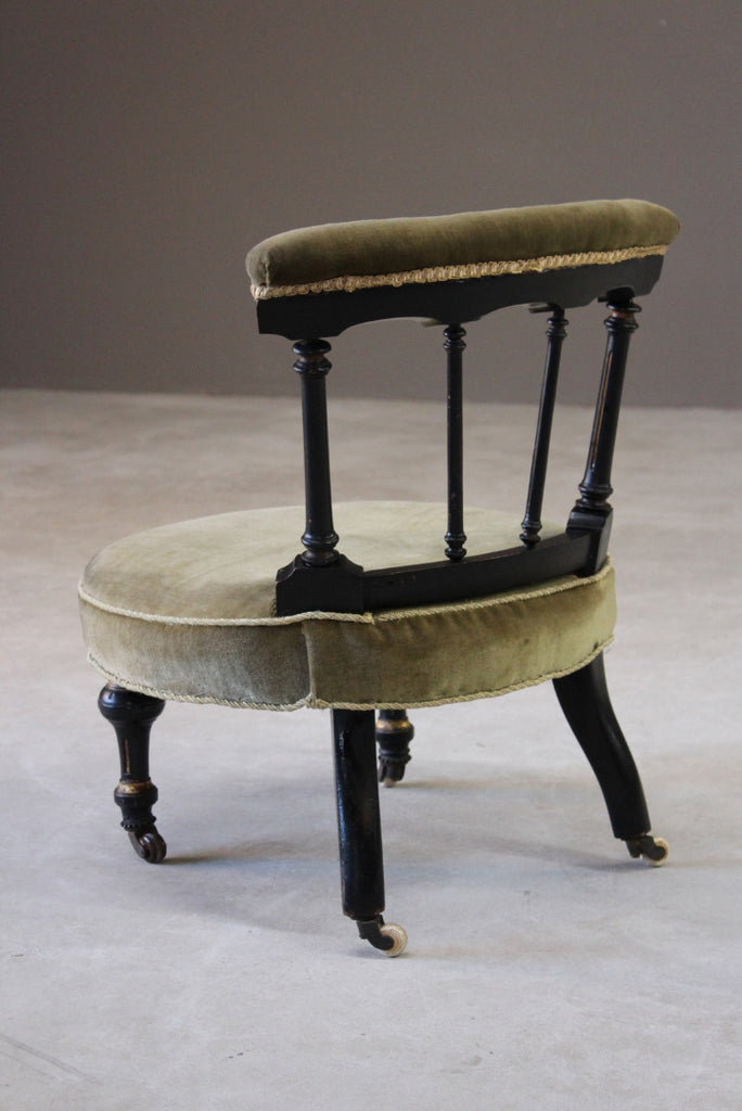 Antique Victorian Small Nursing Chair – Kernow Furniture