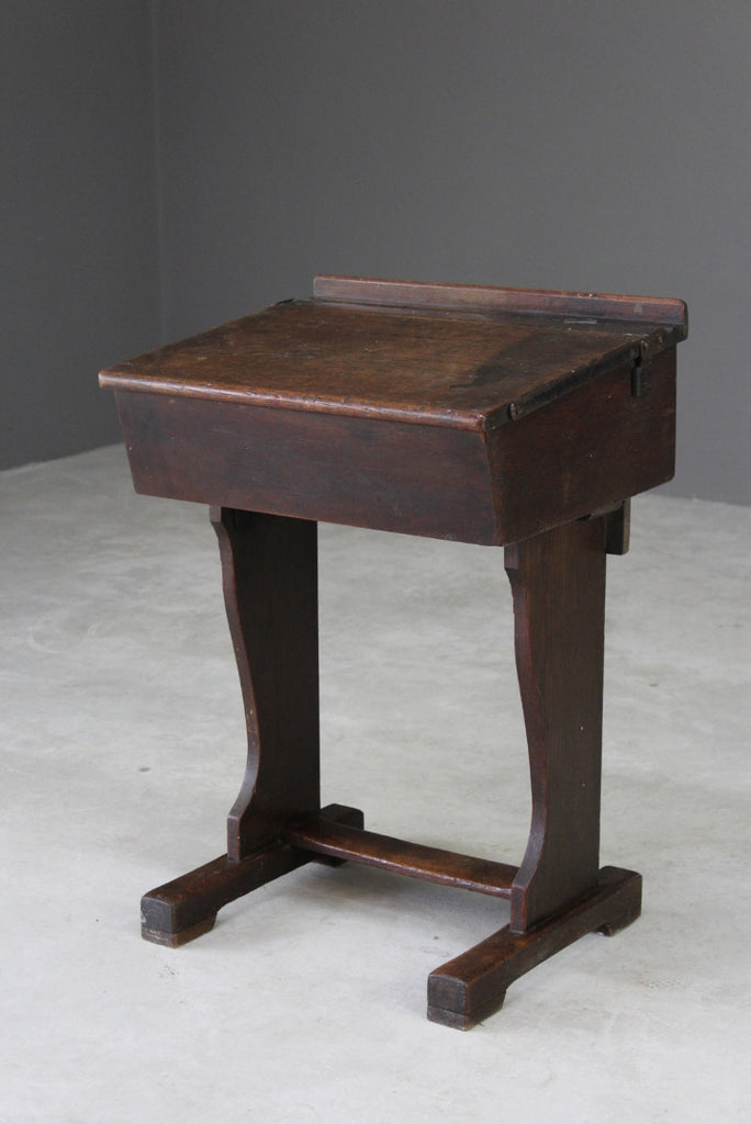 Antique Oak Childs School Desk