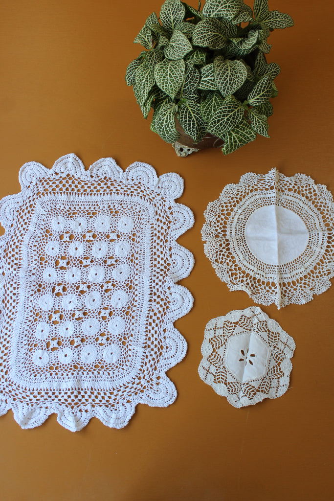 Vintage Hand Made Doilies