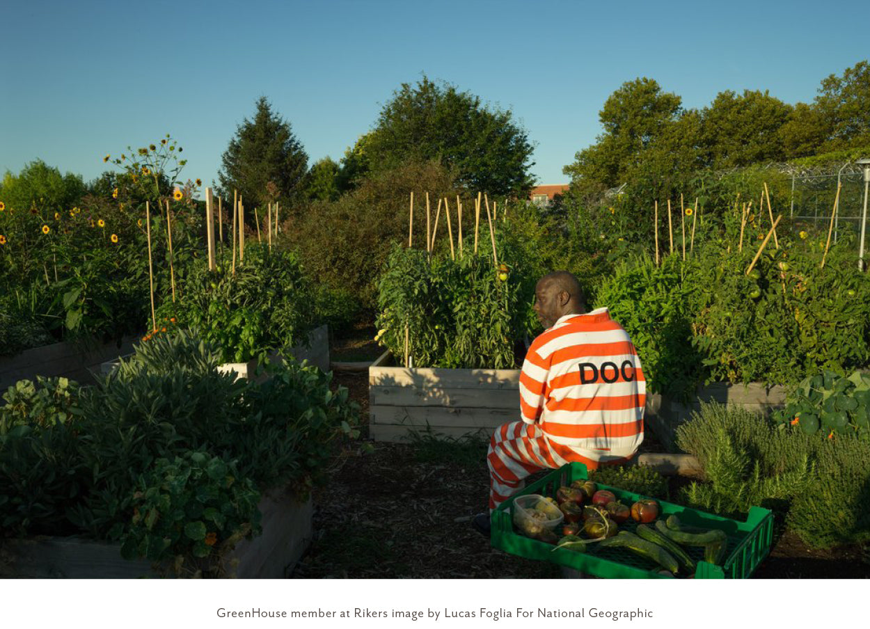 GreenHouse member at Rikers image by Lucas Foglia For National Geographic