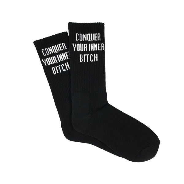 Download Conquer Socks - Black - Higher Primate