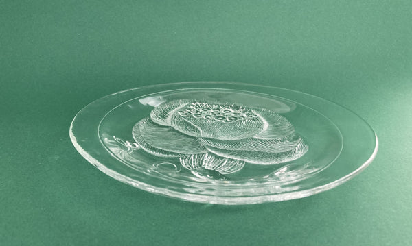 Pioni clear Glass Plate 21cm - by Oiva Toikka Nuutajärvi – Damsténs