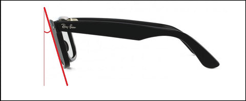 ray ban wayfarer pantoscopic tilt