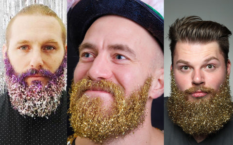 Glitter beards have emerged as a crazy beard style