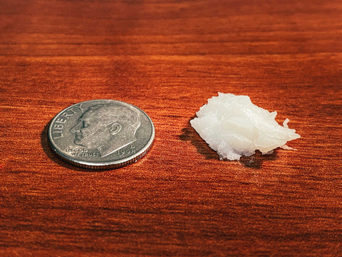 Beard Balm dime-size comparison