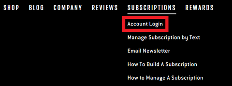 Subscription Menu