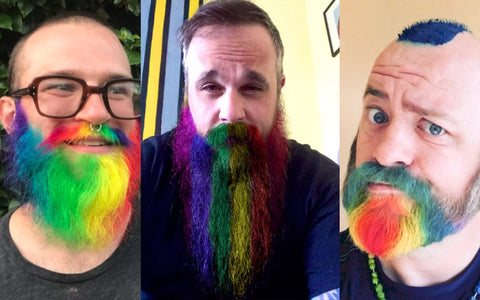 Unicorn beards are another unusual beard style