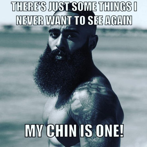 “Chins are overrated” meme