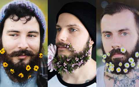 Flower Beards are another crazy beard style