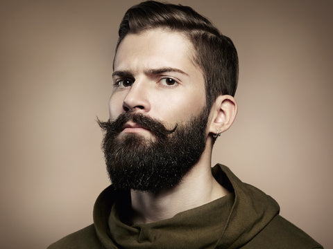 Photo of man after using beard oil and beard butter