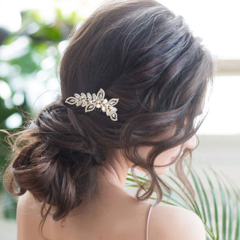 Mila Gold Bridal Hair Comb