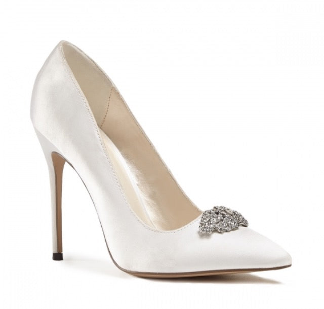 Ivory Satin 'Alandra' Bridal Shoes 