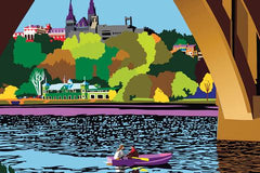 Art of Georgetown, DC ~ Key Bridge and Georgetown Univ. ~ Gallery at Studio Burke DC