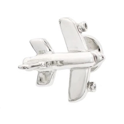 Air Plane Stud Set | Airplane Cufflinks & Studs | Manufactured in USA in Silver & Gold Finish