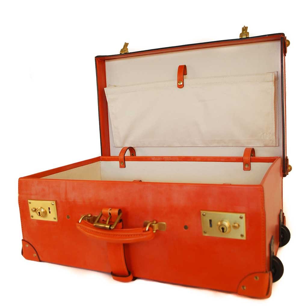 luxury leather suitcase