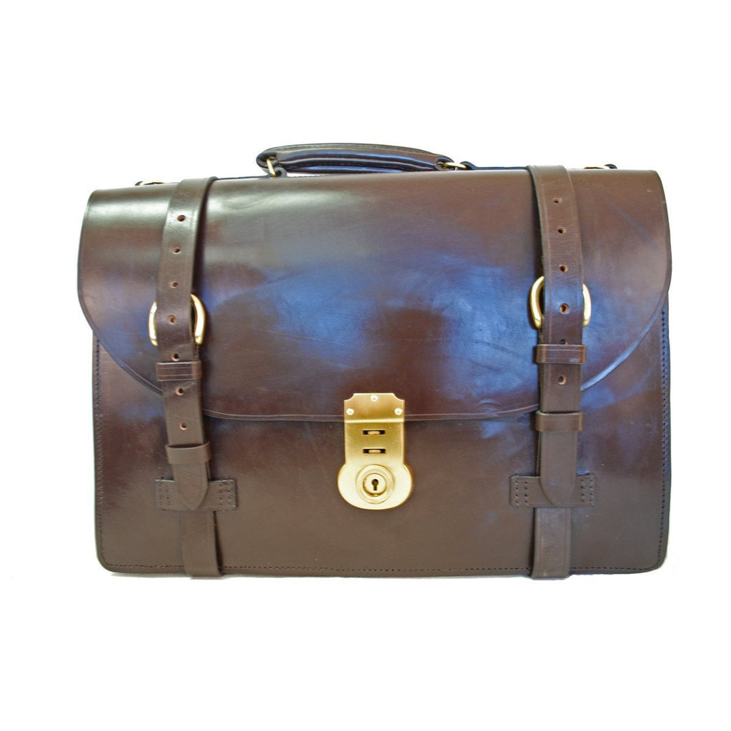 english bridle leather briefcase