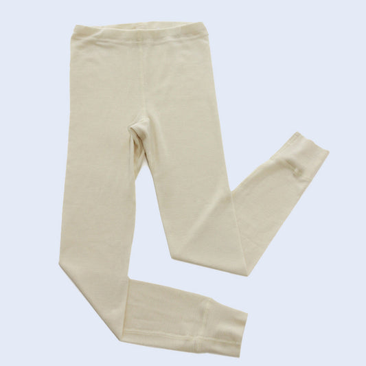 HOCOSA Kid's Organic Wool/Silk Underwear Shirt with Long Sleeves - DARK ROSE