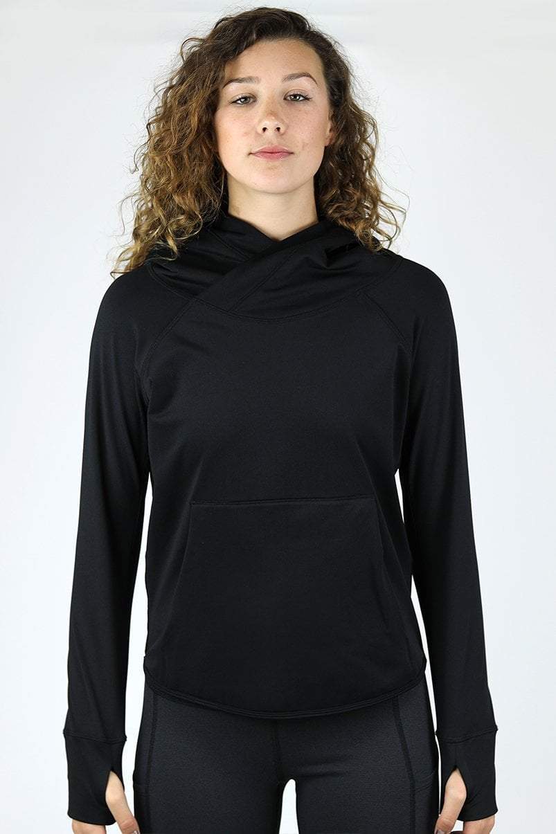 Women's Gratitude Hoodie in Black – Pi Movement