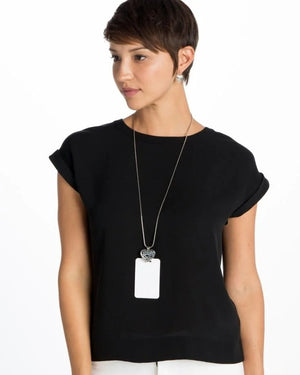 CONTEMPO HEART BADGE CLIP NECKLACE- BRIGHTON - Salty Lime Boutique