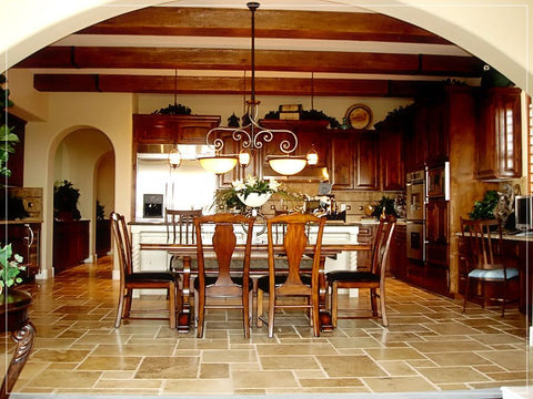 Faux Wood Beam Design Ideas For The Dining Room - Frame Light Fixtures